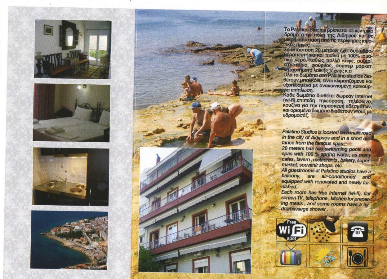 Palatino Studios Loutra Edipsou  Buitenkant foto